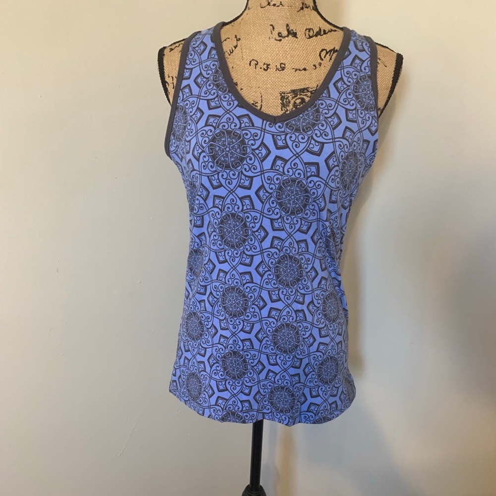 Marika Weekend blue/gray muscle tee. Size XL
